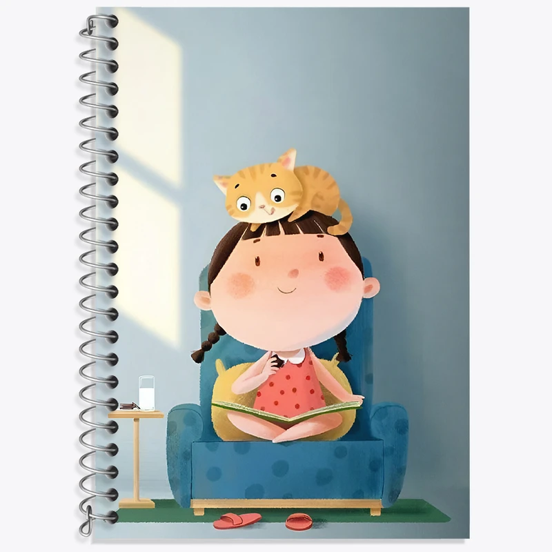 دفتر نت موسیقی 50 برگ خندالو طرح دخترانه کیوت کد N5640