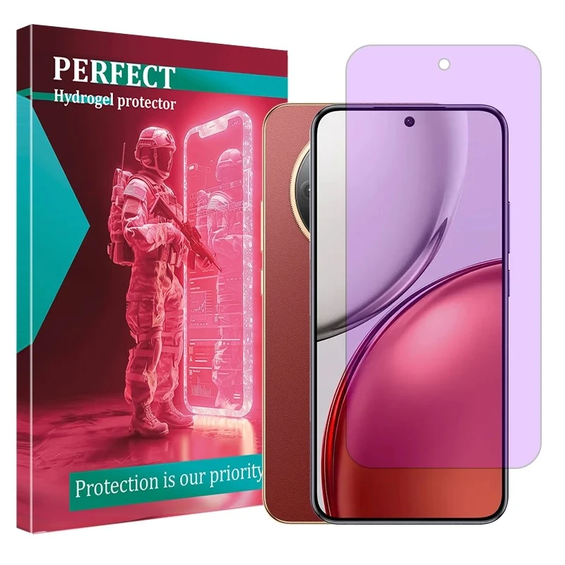 محافظ صفحه نمایش آنتی پرپل پرفکت مدل هیدروژلی مناسب برای گوشی موبایل آنر X9d