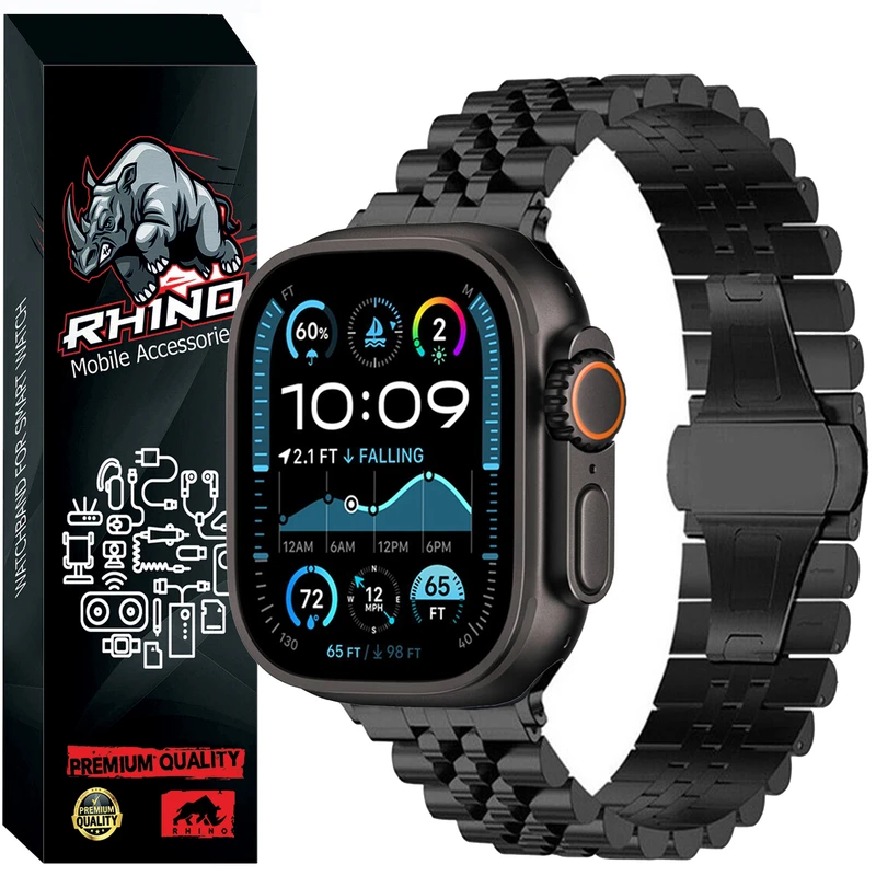 بند راینو مدل 5Bead مناسب برای اپل واج سری Ultra 2 49 میلی متر