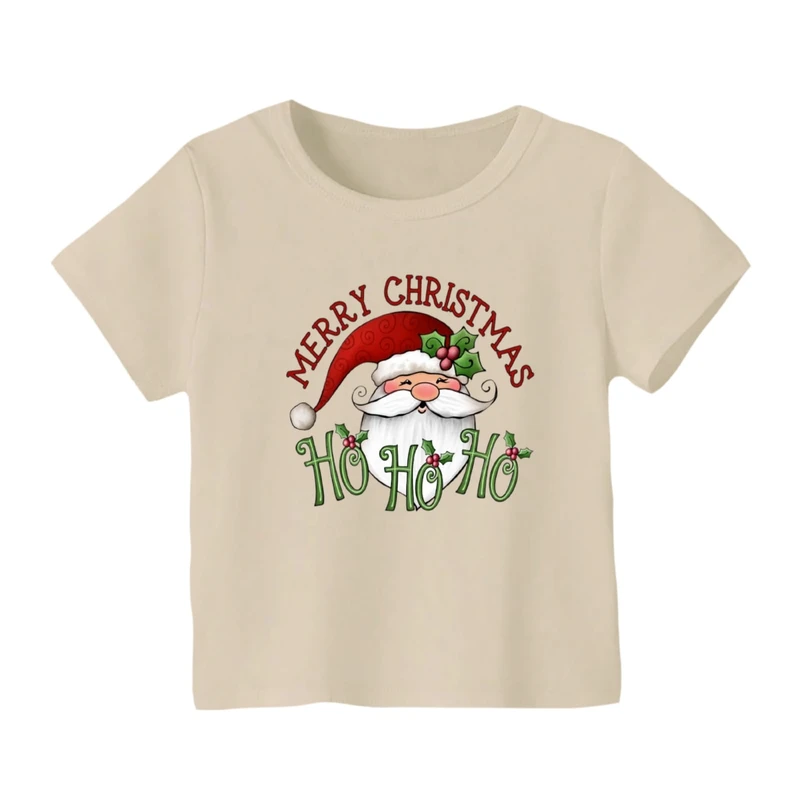 تی شرت آستین کوتاه بچگانه مدل بابانوئل کریسمس کد 50