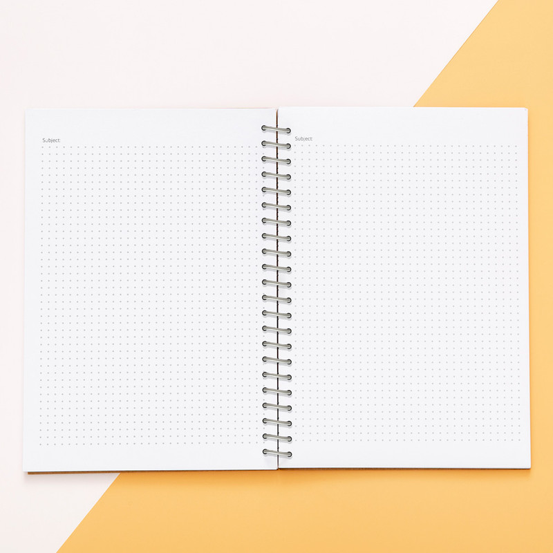 دفتر ژورنال نویسی 50 برگ خندالو مدل نقطه ای طرح مینیمال کد N1506