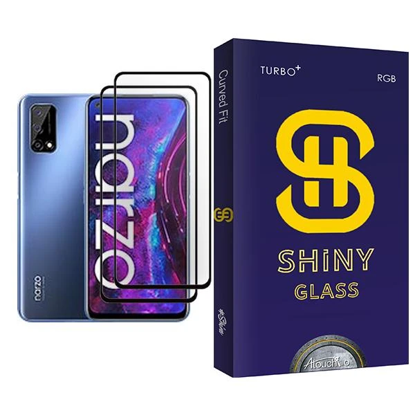 محافظ صفحه نمایش آتوچبو مدل Shiny Glass MIX002 مناسب برای گوشی موبایل ریلمی Narzo 30 Pro 5G بسته دو عددی