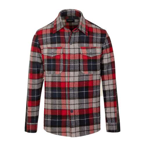 پیراهن آستین بلند مردانه کروم مدل دو جیب پشمی 2220161