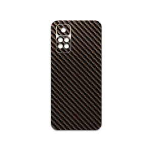 MAHOOT Glossy-Brown-Fiber Cover Sticker for Xiaomi Redmi Note 11S