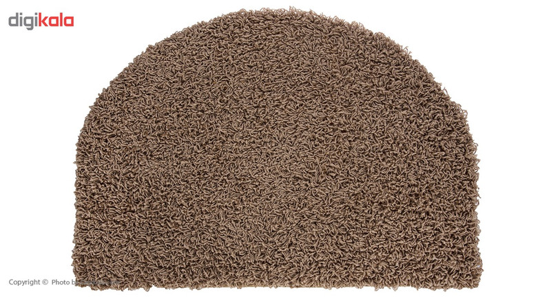 پادری فرش مریم مدل پرزبلند نیم دایره سایز 70x50 سانتی متر