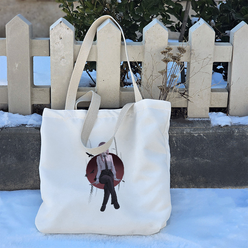 ساک خرید خندالو مدل ماکیما انیمه مرد اره ای کد 2137