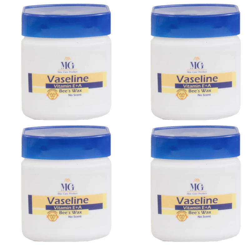 وازلین بدن ام جی تک مدل ویتامین E و A مناسب انواع پوست حجم 120 میلی لیتر مجموعه 4 عددی