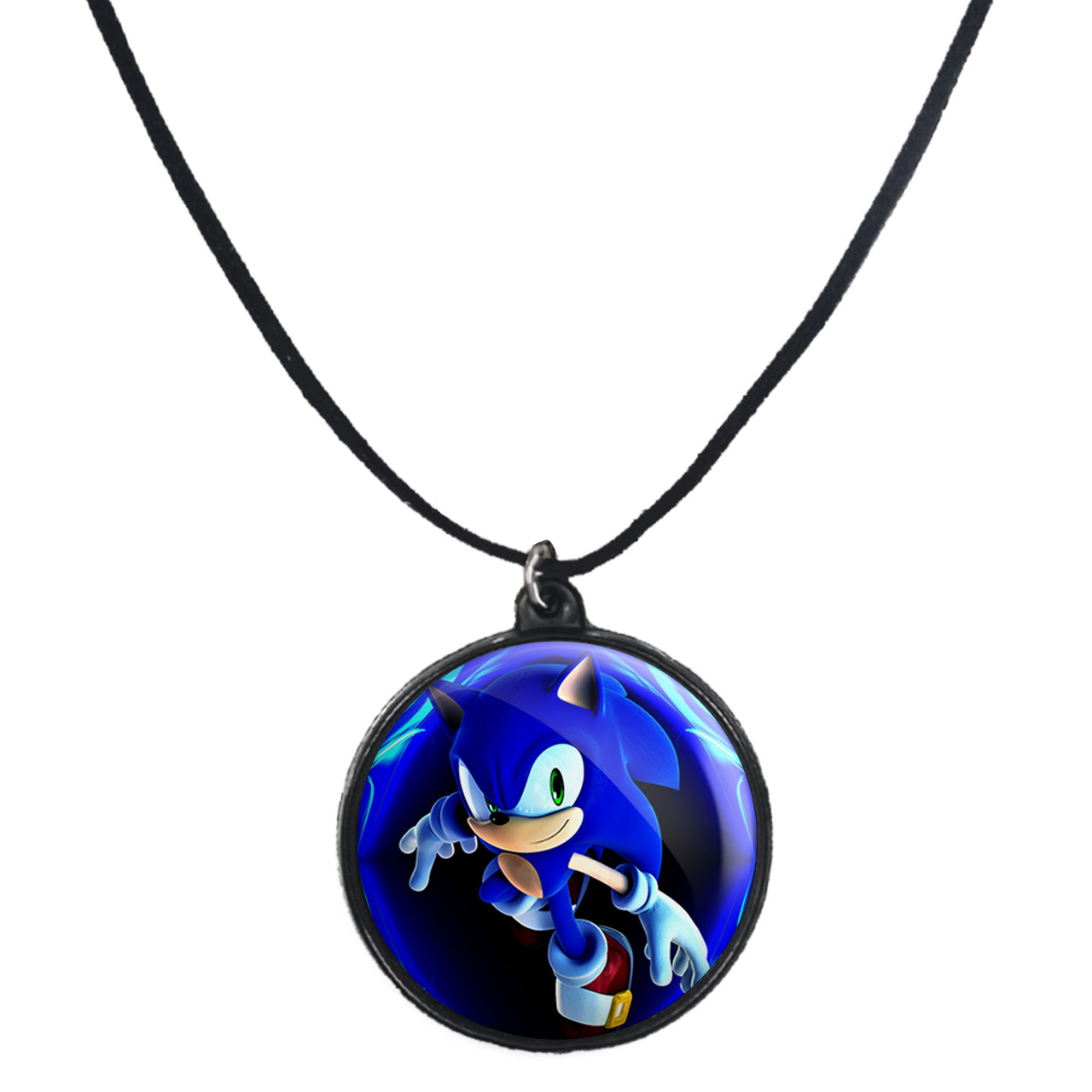 گردنبند پرمانه طرح سونیک کد pmb.14928 مدل دو طرفه