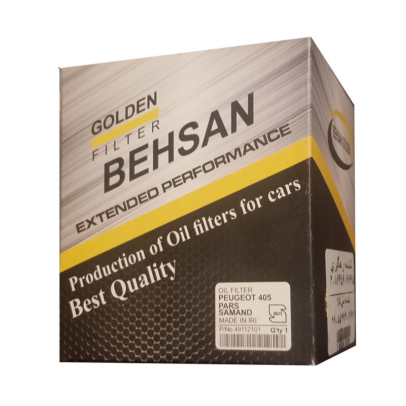فیلتر روغن خودرو بهسان فیلتر مدل LF5 Plus مناسب برای پژو 405 به همراه فیلتر هوا و فیلتر سوخت و فیلتر کابین