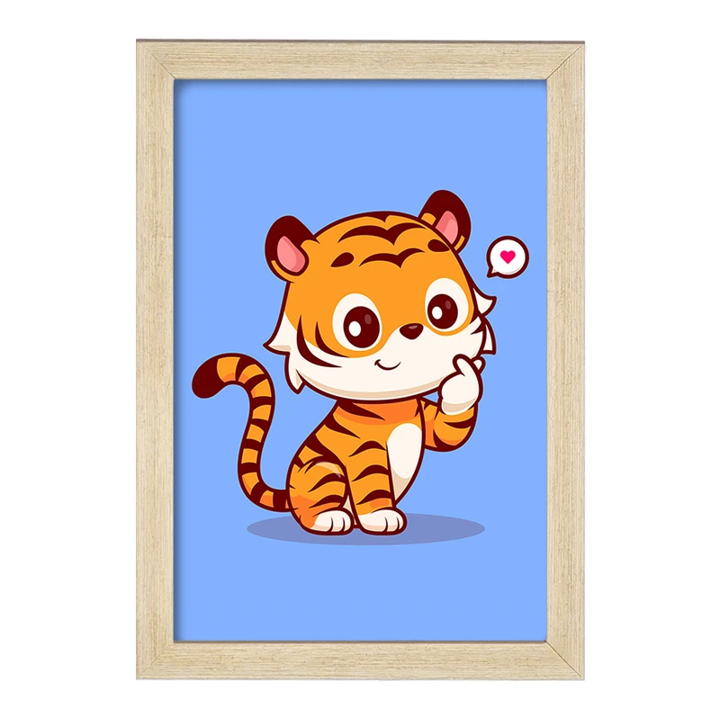 تابلو خندالو مدل حیوانات بامزه ببر کد 29722