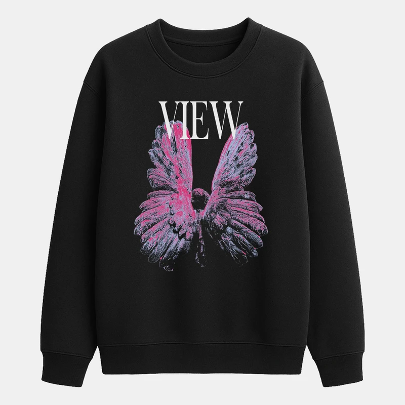 سویشرت مردانه باهرپوش شرق مدل فرشته طرح view کد z360