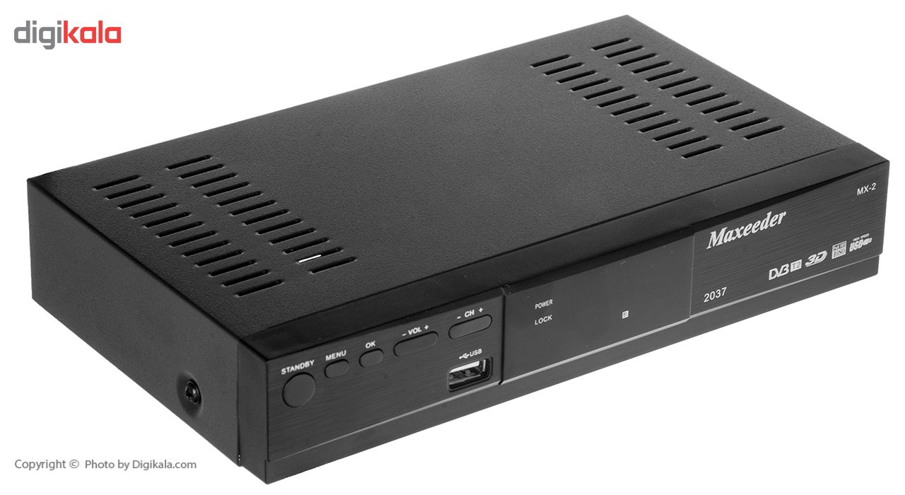 گیرنده دیجیتال مکسیدر مدل MX-2 2037 به همراه ریموت کنترل چند کاره