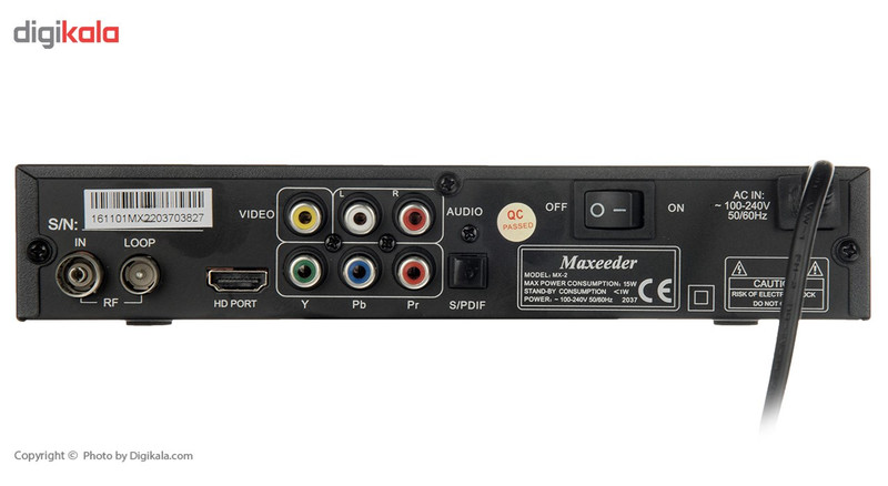 گیرنده دیجیتال مکسیدر مدل MX-2 2037 به همراه ریموت کنترل چند کاره