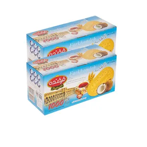 بیسکوییت فرخنده با طعم نارگیل - 900 گرم مجموعه 2 عددی