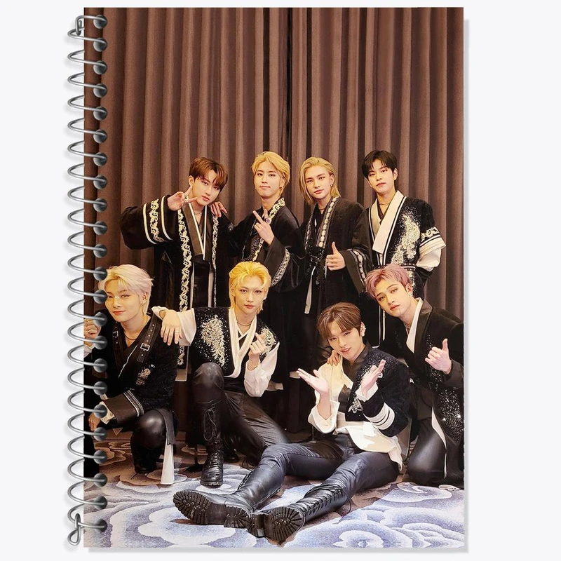 دفتر زبان 50 برگ خندالو مدل سه خط طرح گروه استری کیدز Stary Kids کد 16915