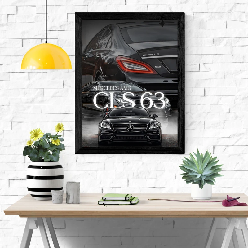 تابلو نوری طرح ماشین کد m5 فریم مشکی 