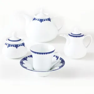 سرویس چای خوری 18 پارچه چینی زرین ایران سری شهرزاد مدل Samarghand درجه یک