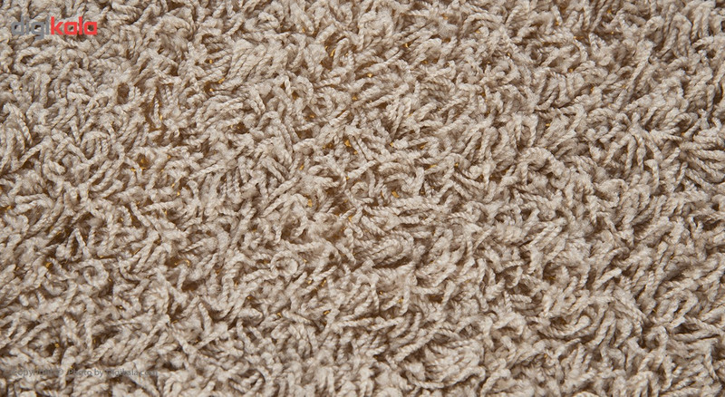 پادری فرش مریم مدل پرزبلند نیم دایره سایز 70x50 سانتی متر