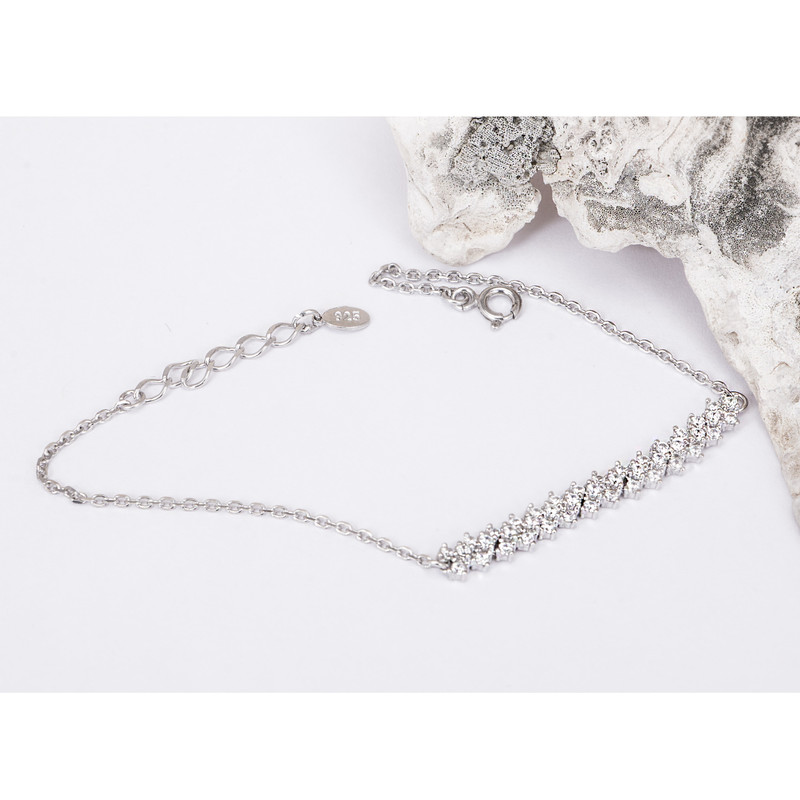 دستبند نقره زنانه مدل 02