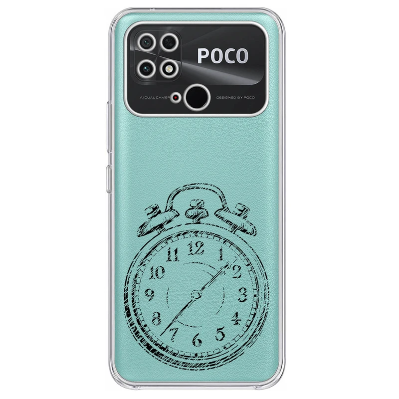کاور مگافون طرح ساعت مدل C64-B مناسب برای گوشی موبایل شیائومی Poco C40