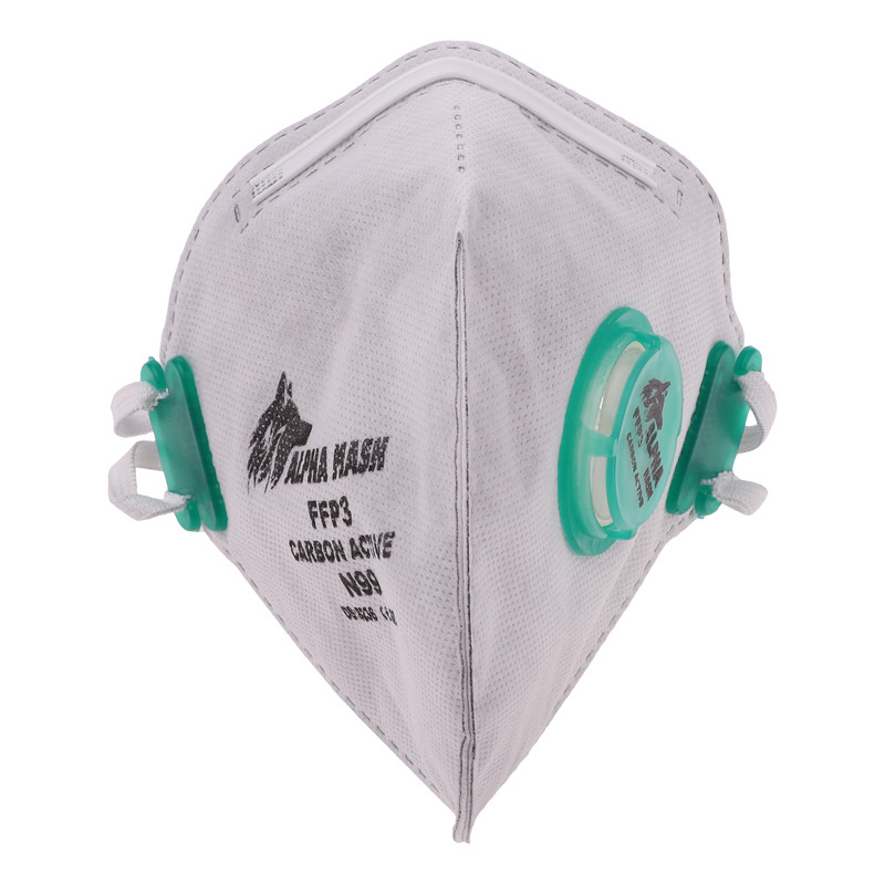 ماسک تنفسی آلفا ماسک 7 لایه کد N99 CARBON ACTIVE بسته 12 عددی ماسک تنفسی آلفا ماسک 7 لایه کد N99 CARBON ACTIVE بسته 12 عددی