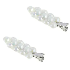 گیره مو زنانه مدل مرواریدی بسته 2 عددی