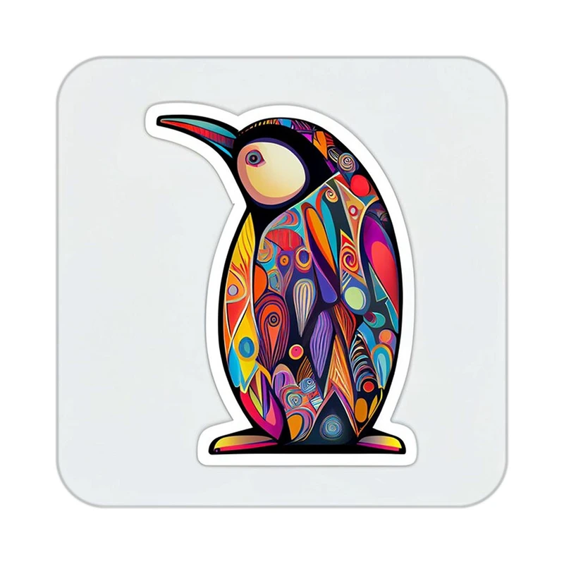 زیر لیوانی کاکتی طرح حیوانات رنگی مدل mp25645