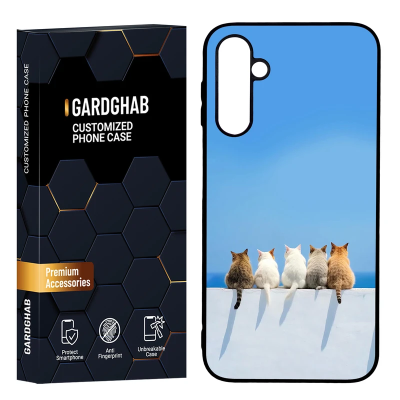   کاور گارد قاب مدل پشت گلس هنری مناسب برای گوشی موبایل سامسونگ Galaxy A24