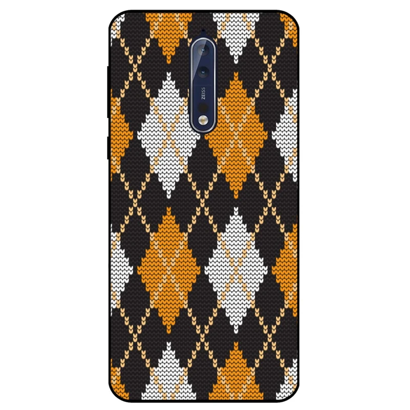 کاور مگافون طرح بافت مدل 8104 مناسب برای گوشی موبایل نوکیا 8      