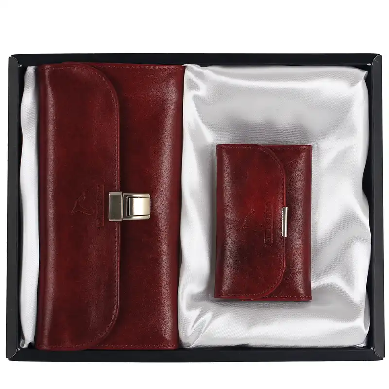 ست هدیه زنانه چرم بارز مدل DS22.nw