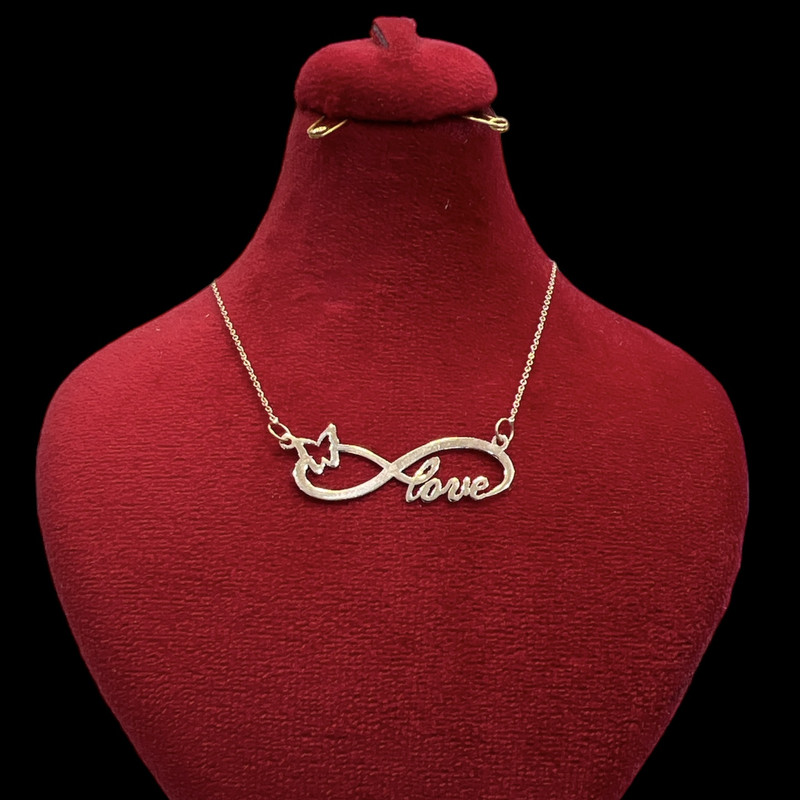 گردنبند طلا 18 عیار زنانه مدل بینهایت