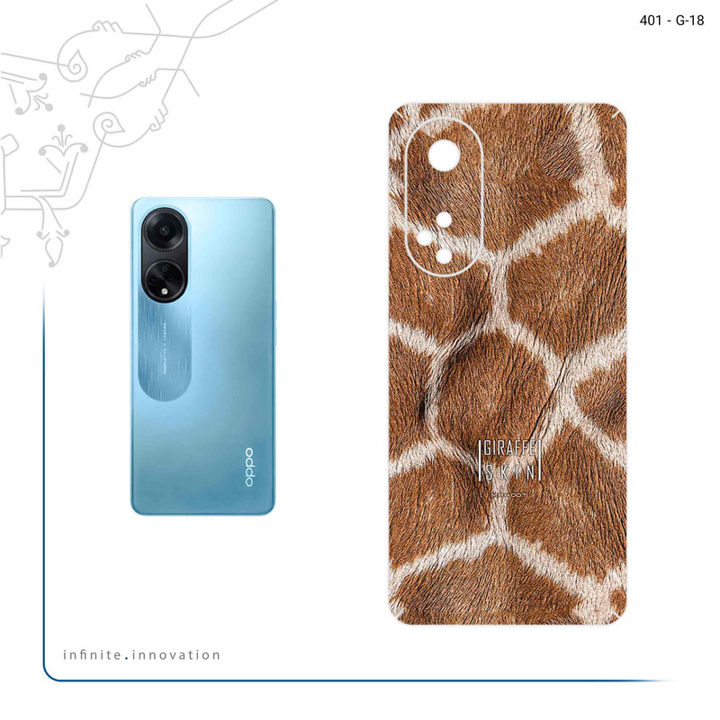 برچسب پوششی ماهوت مدل Giraffe Skin مناسب برای گوشی موبایل اپو A98