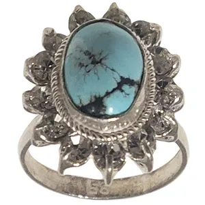 انگشتر نقره زنانه سلین کالا مدل فیروزه ce-As6