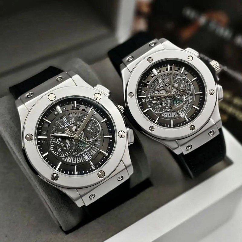 ست ساعت مچی عقربه ای زنانه و مردانه  مدل بیگ بنگ تک موتور