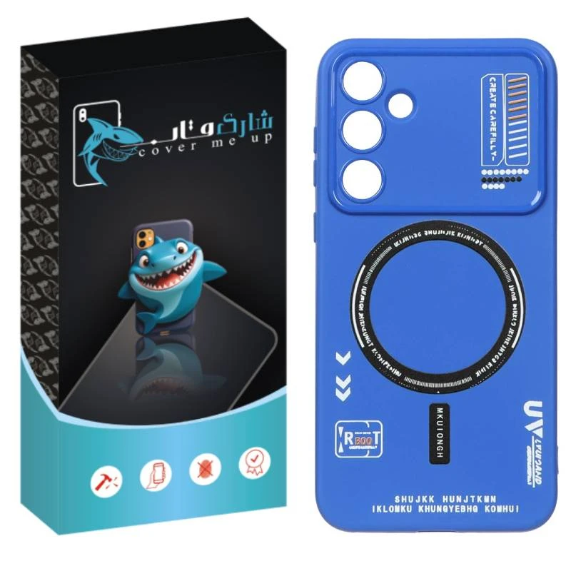 کاور شارک قاب مدل RT طرح مگ سیف مناسب برای گوشی موبایل سامسونگ Galaxy A05s
