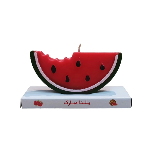 شمع مدل یلدا طرح هندوانه کد 05