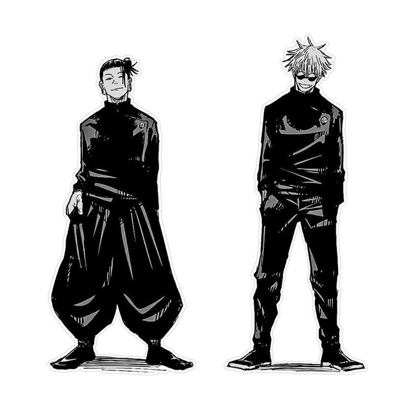 استیکر لپ تاپ و موبایل گوفی طرح انیمه جوجوتسو مدل گوجو گتو مجموعه 2 عددی 