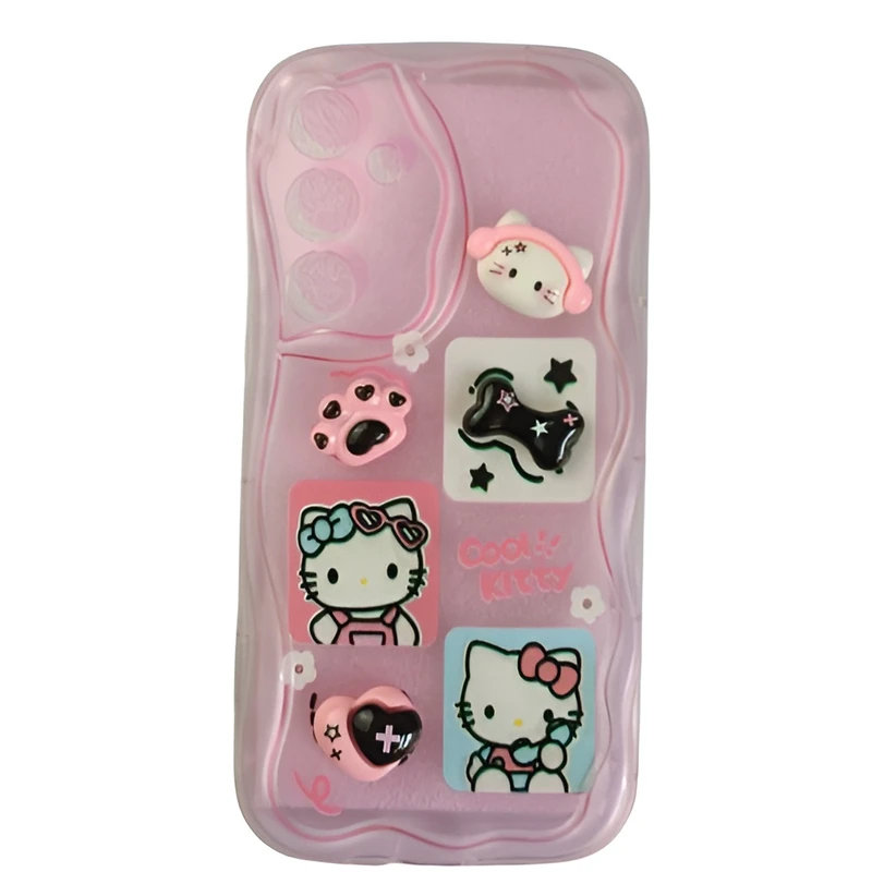 کاور مدل عروسکی برجسته طرح کیتی مناسب برای گوشی موبایل سامسونگ Galaxy A35 