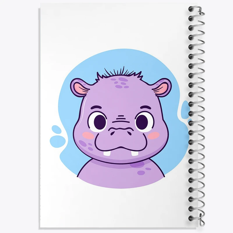 دفتر لیست خرید 50 برگ خندالو طرح اسب آبی حیوانات بامزه کد 37144