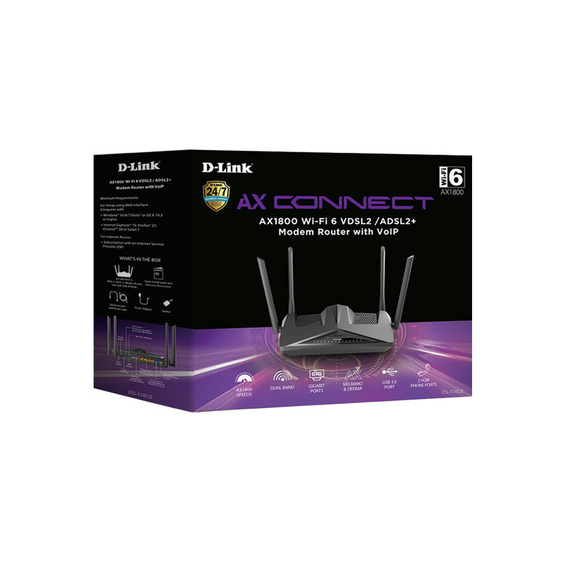 مودم روتر 4 آنتن VDSL/ADSL دی-لینک مدل DSL-X1852E