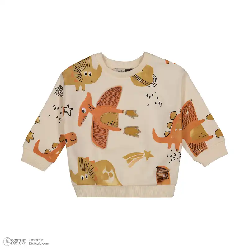 ست سویشرت و شلوار نوزادی پسرانه ایندیگو مدل 23228