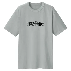 تی شرت لانگ آستین کوتاه زنانه مدل هری پاتر کد LL129 رنگ طوسی