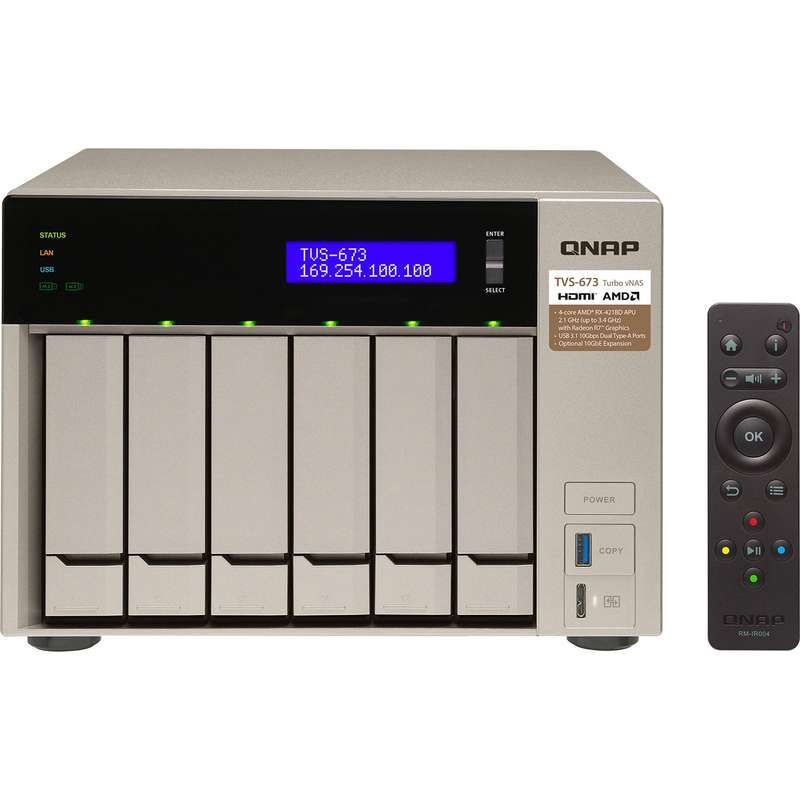 ذخیره ساز تحت شبکه کیونپ مدل TVS-673-8G بدون دیسک ذخیره ساز تحت شبکه کیونپ مدل TVS-673-8G بدون دیسک