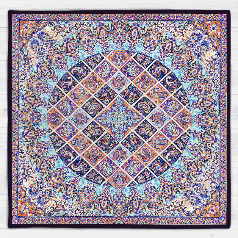 رومیزی طرح ترمه کد 9918 رومیزی طرح ترمه کد 9918