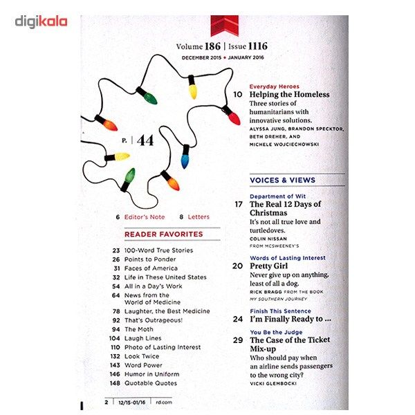 مجله ریدرز دایجست - ژانویه 2016