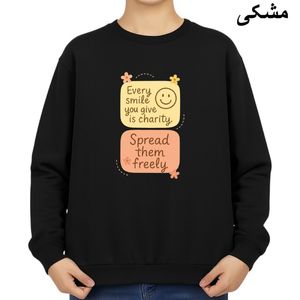 سویشرت زنانه مدل گسترش لبخند