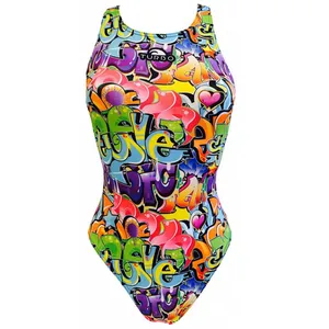 مایو زنانه توربو مدل Graffitti