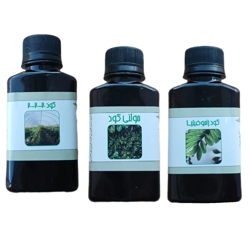 کود مایع کامل سه بیست و کود زاموفیلیا و مولتی کود مدل life drop حجم 110 میلی لیتر