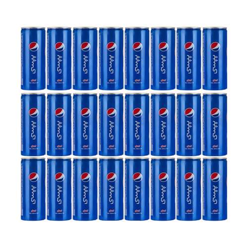 نوشابه گازدار پپسی - 250 میلی لیتر بسته 24 عددی 