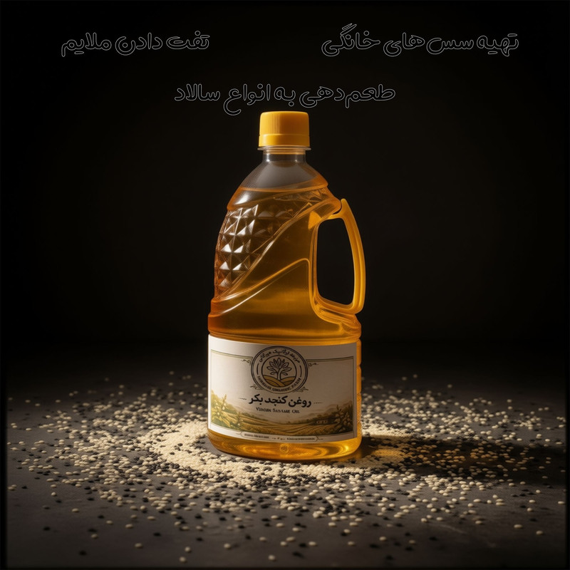 روغن کنجد مزرعه هیرکانی - نیم لیتر